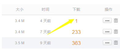蓝奏云怎么看下载量。