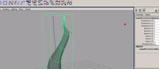 maya制作蜡烛火焰的操作流程。