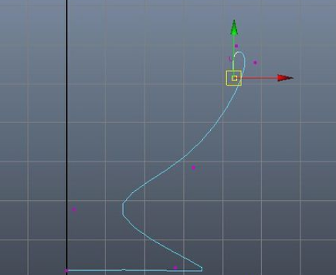 maya使用revolve命令制作杯子的图文操作。