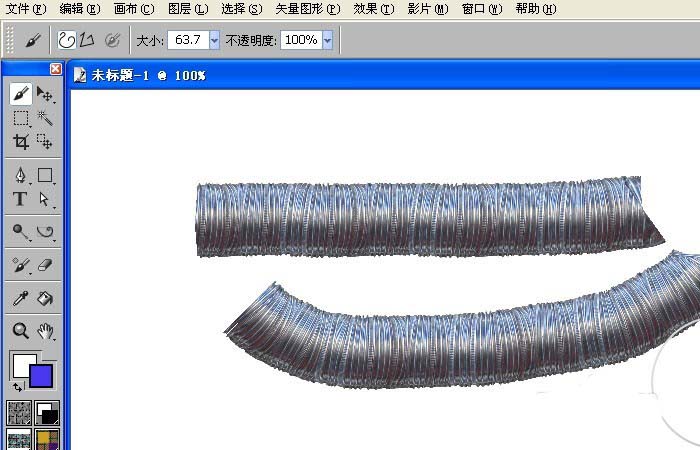 painter制作五彩花瓣外观效果的操作流程。