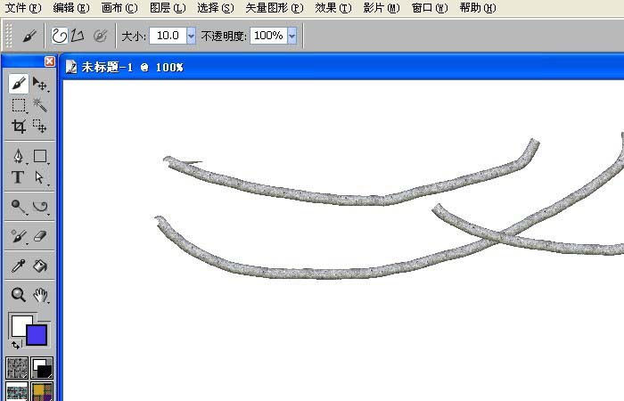 painter制作五彩花瓣外观效果的操作流程。