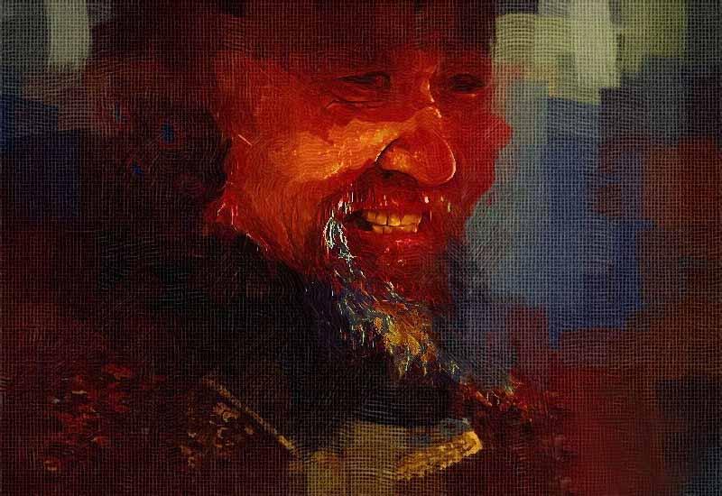 Painter制作哥特式油画的操作过程。