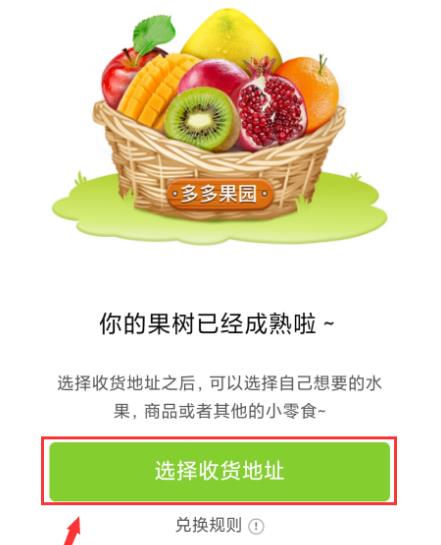 拼多多果园水果成熟后怎么兑换水果。
