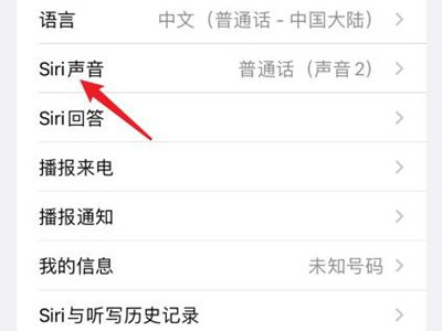 苹果手机siri如何设置自己的声音。