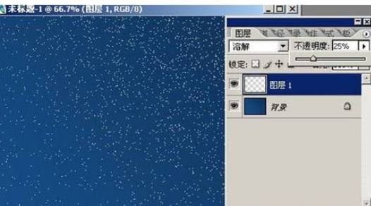 photoshop打造漫天飞舞流星雨效果的图文操作。