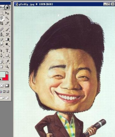 photoshop制作歪脖子头像的基础操作。