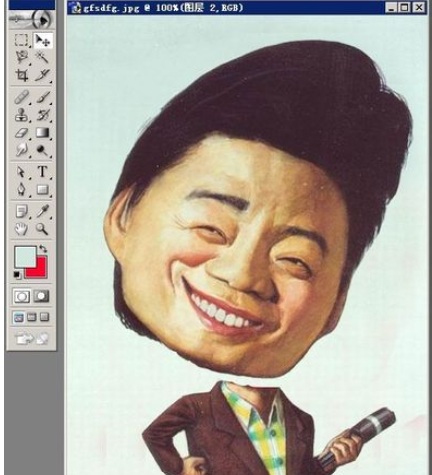 photoshop制作歪脖子头像的基础操作。