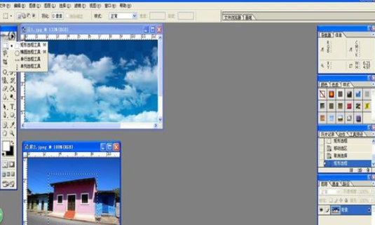 photoshop里图章工具使用操作讲解。