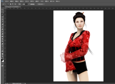 photoshop里阈值命令使用过程介绍。