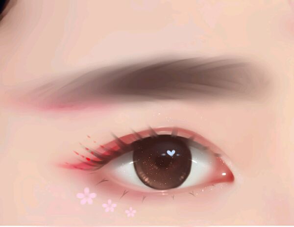 Photoshop制作水灵眼睛的操作步骤。