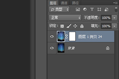 Photoshop制作星轨效果的具体操作方法。