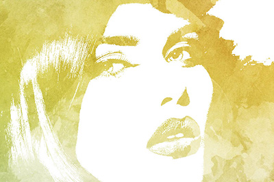 Photoshop制作水彩人像的具体操作方法。