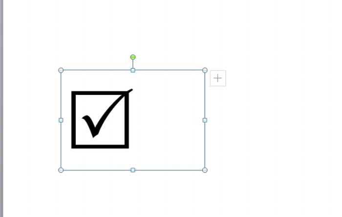 ppt制作打钩方框的操作过程。