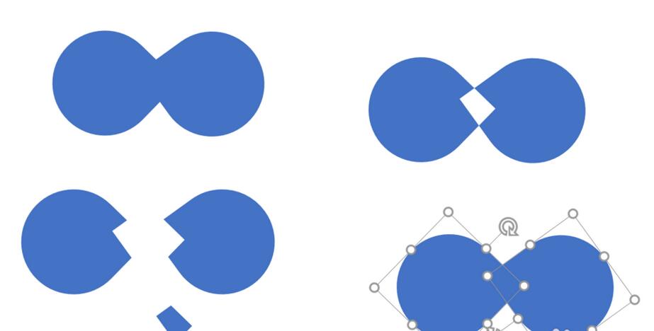PPT使用布尔运算做出新图形的详细操作。