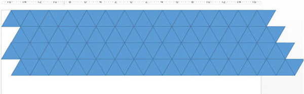 PPT打造作三角形背景效果的图文操作。