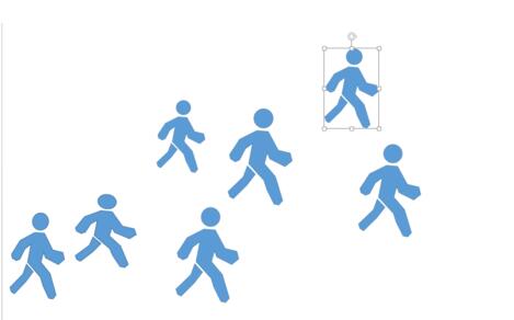 PPT绘制人形图形图案的相关操作。