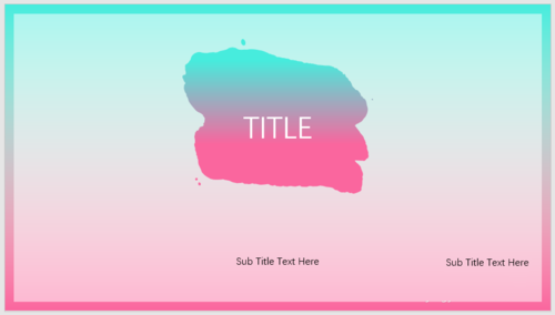 PPT制作出渐变笔刷色块型封面的具体操作方法。