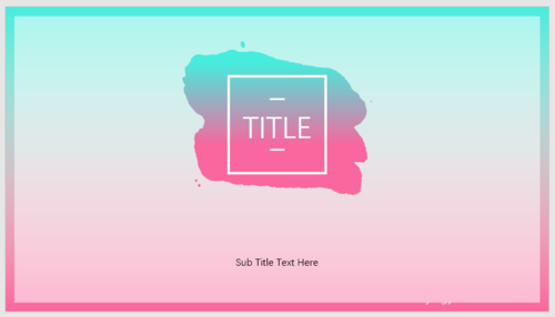 PPT制作出渐变笔刷色块型封面的具体操作方法。