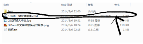 Prezi输入汉字的操作过程。