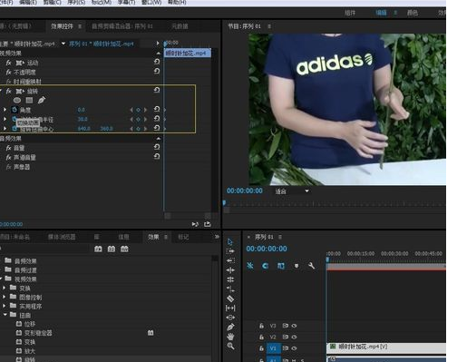 Premiere打造扭曲视频效果的操作流程。