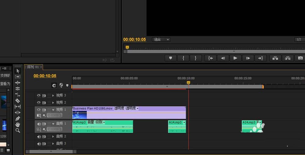 premiere合并音频视频的具体操作流程。