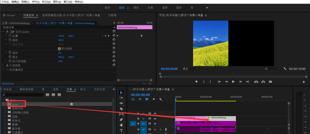 Premiere效果可以保存预设,方便下次直接套用