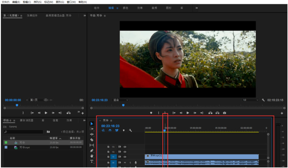 Premiere视频调色处理，将彩色画面转变成黑白色