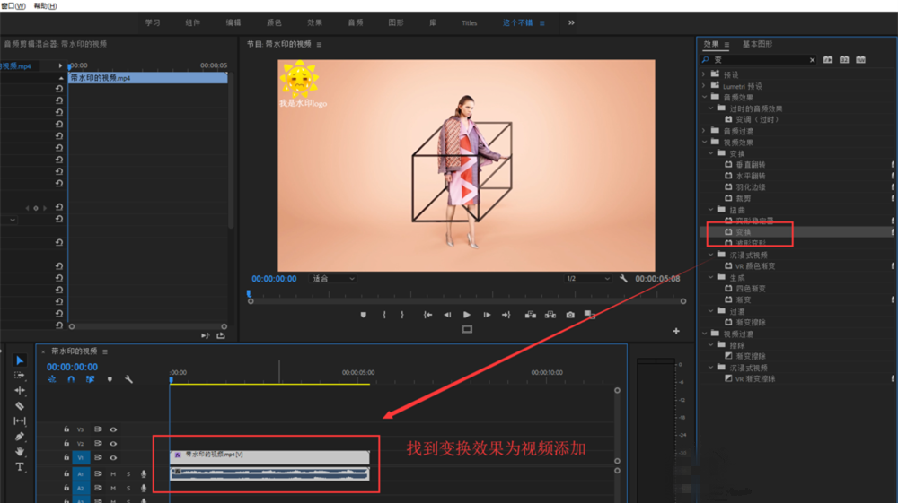 Premiere视频处理之消除水印，一共两招
