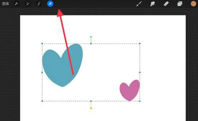 Procreate如何选择多个图层。