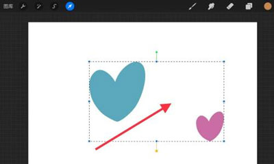 Procreate如何选择多个图层。