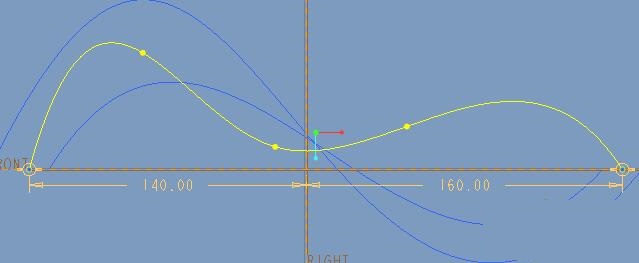 ProE创建双向边界混合曲面的具体操作。