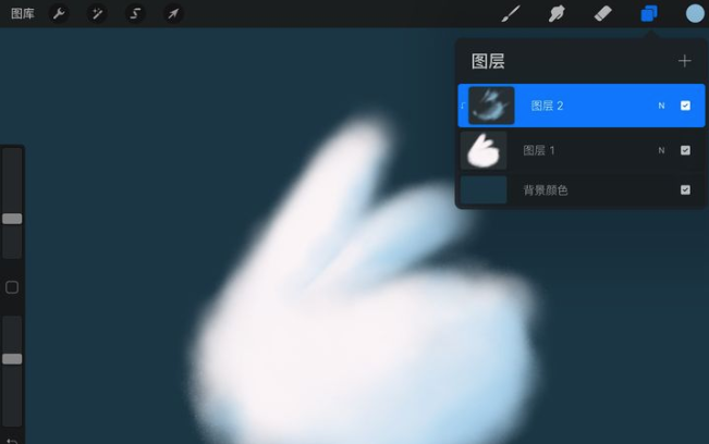 procreate剪辑蒙版怎么操作。
