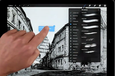 procreate笔刷怎么合并分组。