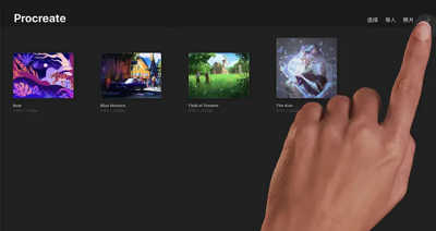 procreate怎么设置a3画布。