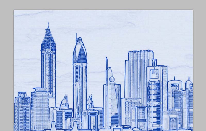 ps给图片做出圆珠笔手绘效果的图文操作过程。