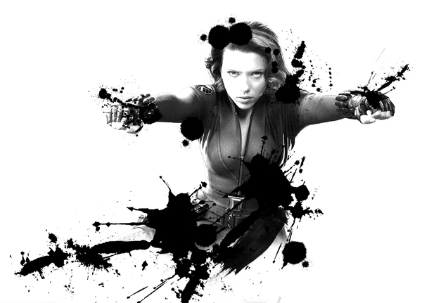 PS合成超酷泼墨效果海报的详细操作。