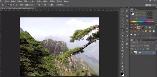 ps绘制水墨画效果的操作步骤。