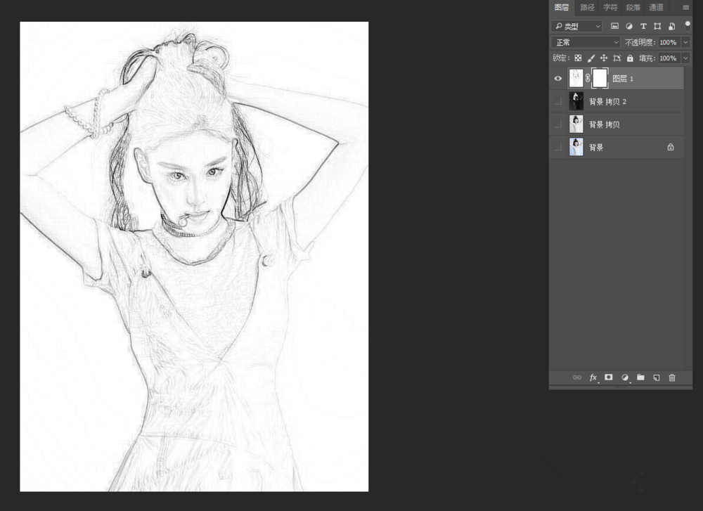 PS实操讲解:三分钟提取图片线稿,方法适合所有人