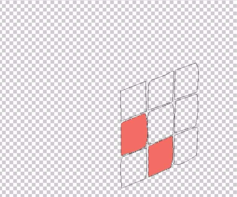 ps制作立体魔方模型的操作流程。