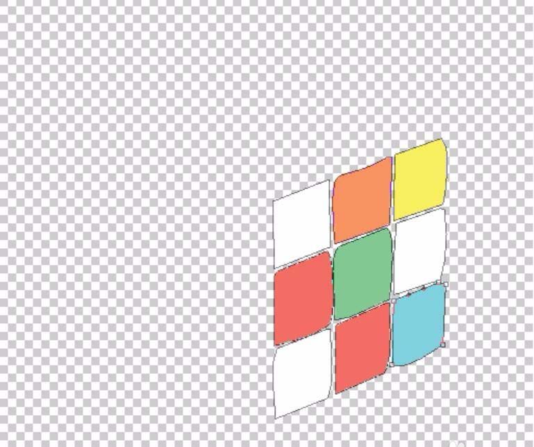 ps制作立体魔方模型的操作流程。