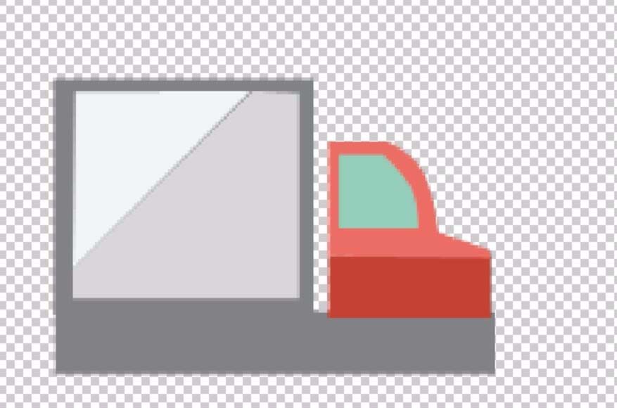 ps制作货车的操作流程。