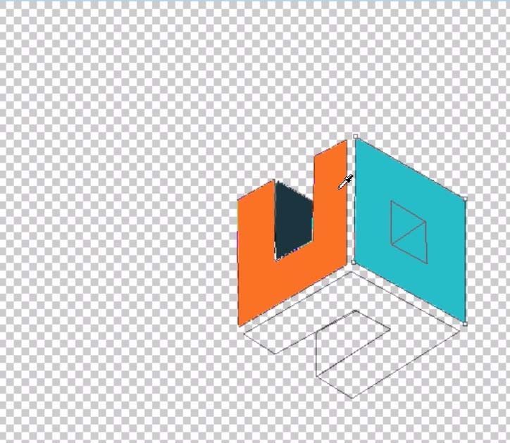 ps制作科技行业图标的图文操作。