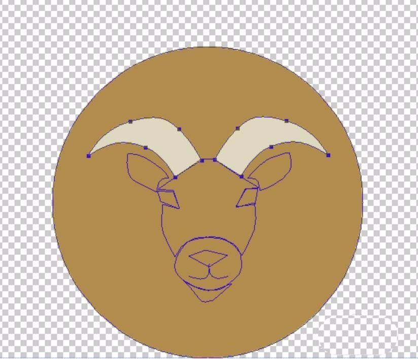 ps制作金牛星座图标的详细操作截图