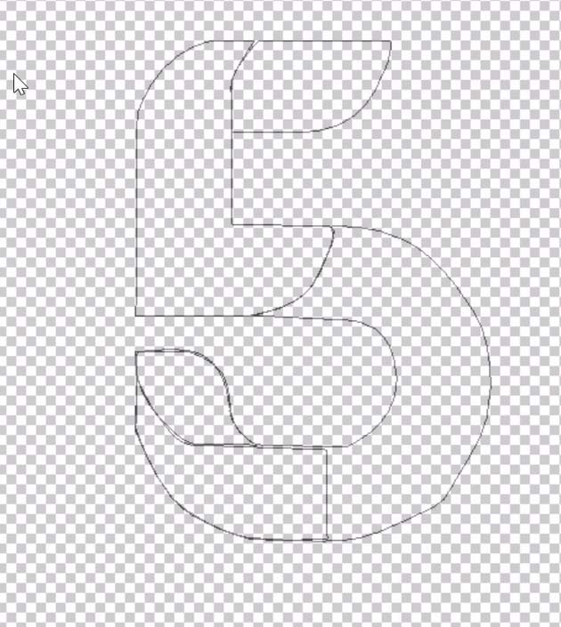 ps制作折叠数字字体效果的详细操作。
