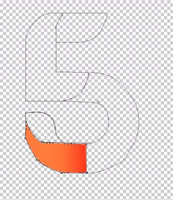 ps制作折叠数字字体效果的详细操作。