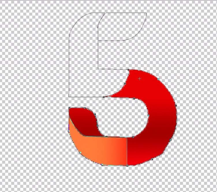 ps制作折叠数字字体效果的详细操作。