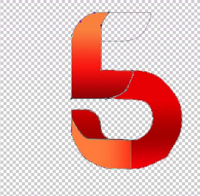 ps制作折叠数字字体效果的详细操作。