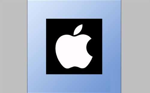 PS制作大苹果Macintosh标志的图文操作。