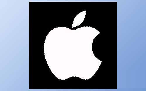 PS制作大苹果Macintosh标志的图文操作。