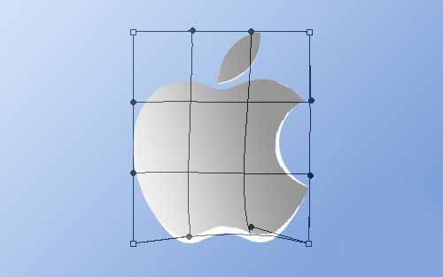 PS制作大苹果Macintosh标志的图文操作。